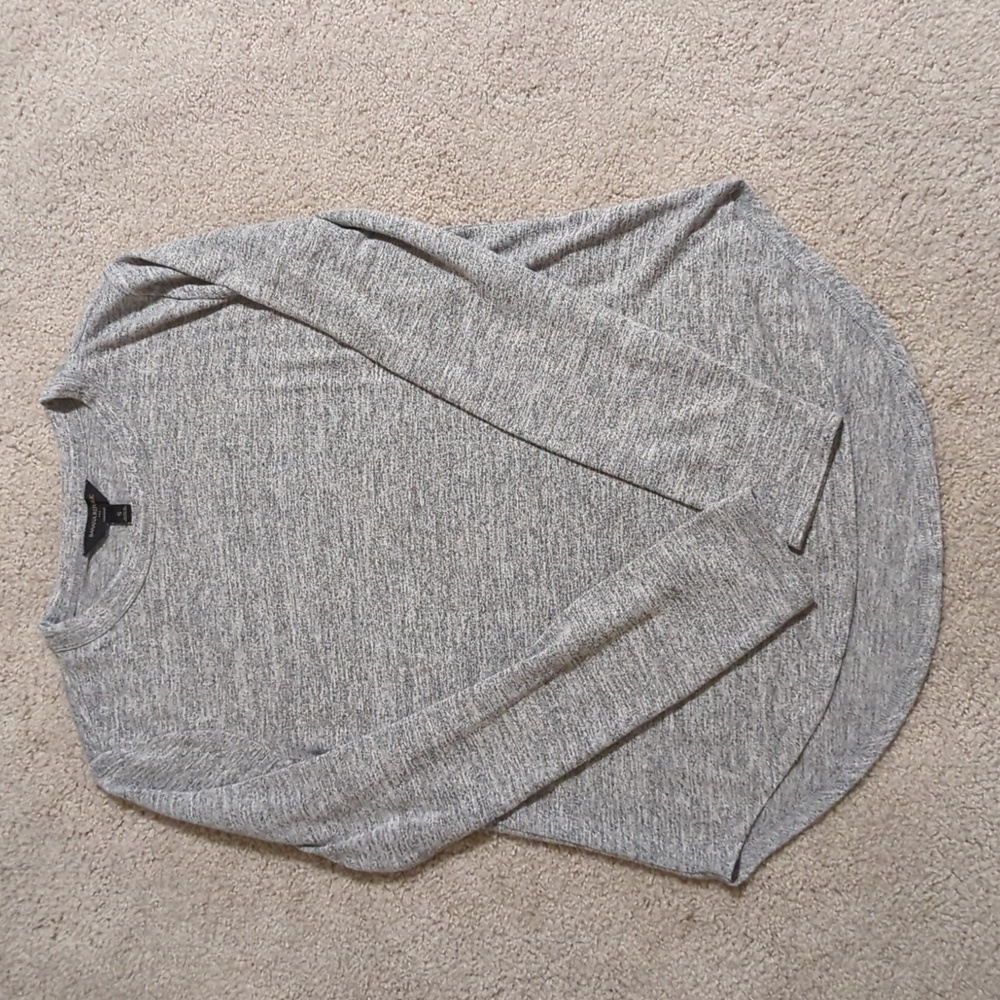 Banana Republic Heather Gray Knit Top